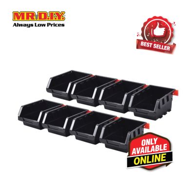 [BEST SELLER] TACTIX Black Storage Bin Set (8 pieces)