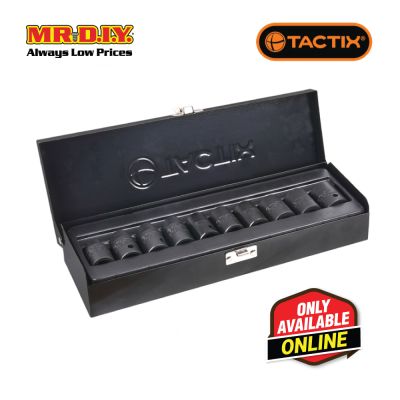 TACTIX Dr.Impact Socket Set (10 pieces x 1/2 Inch)