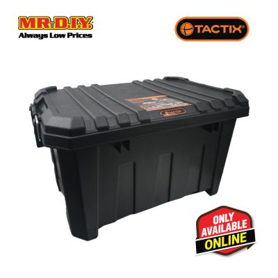 TACTIX Heavy-Duty Storage Container Plastic Tool Box Organizer 320502 (45L) (60.5 x 38.3 x 32.5cm)