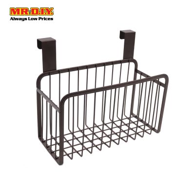 (MR.DIY) Metal Hanging Hook Back Door Gate Cabinet Organizer Grid Wired Basket (26 x 11cm)