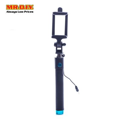(MR.DIY) Foldable Portable Mobile Phone Jack-Wired Hand-Held Selfie Stick (78cm)
