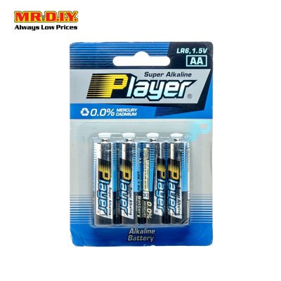 PLAYER Super Alkaline AA LR6 1.5V 4Pcs