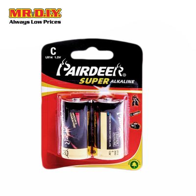 PAIRDEER Super Alkaline Battery C (2pcs)
