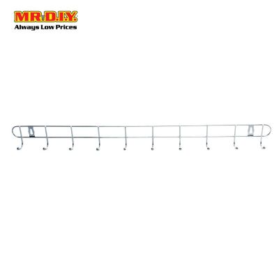 (MR.DIY) Clothes Towel Metal Door Hooks Organizer Hanger Wall-Mounted (60 x 0.5cm)
