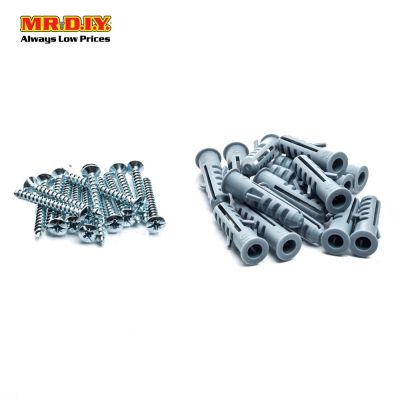 (MR.DIY)  Screws &amp; Plugs (30pc)