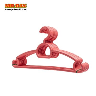 (MR.DIY) Kids Baby Plastic Cloth Anti-Slip Durable Hanger 27.5 X 13.5cm (12pcs)