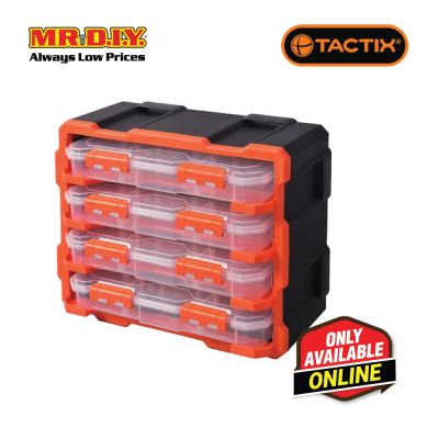 TACTIX Plastic Rack With 4 Organizers