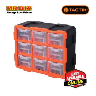 TACTIX Plastic Rack With 9 Organizers