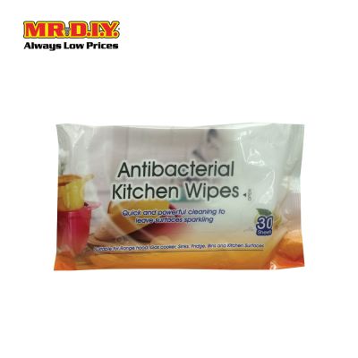 (MR.DIY) Disposable Kitchen Wet Wipes Lemon (30&#039;s)