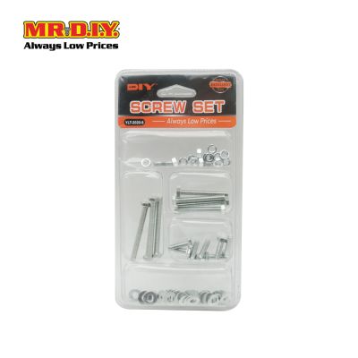 (MR.DIY) Stainless Steel Hexagon Bolt Screw Nut Set 